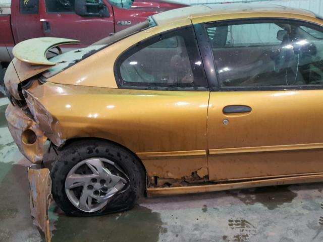 1G2JB124127287402 - 2002 PONTIAC SUNFIRE SE GOLD photo 10