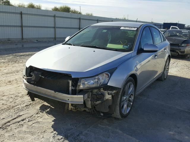 1G1PH5SC0C7300220 - 2012 CHEVROLET CRUZE LTZ SILVER photo 2