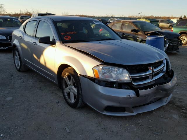 1C3CDZAB1DN712892 - 2013 DODGE AVENGER SE GRAY photo 1