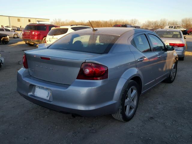 1C3CDZAB1DN712892 - 2013 DODGE AVENGER SE GRAY photo 4