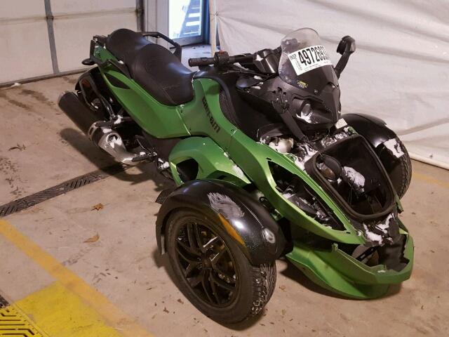 2BXJANA10CV000720 - 2012 CAN-AM SPYDER ROA GREEN photo 1