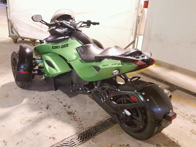 2BXJANA10CV000720 - 2012 CAN-AM SPYDER ROA GREEN photo 3