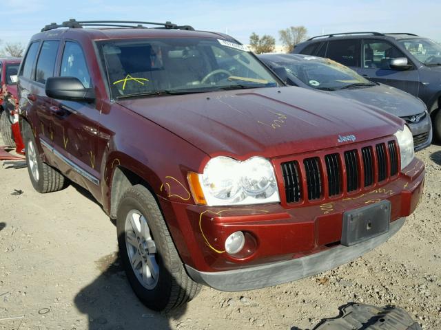 1J8GS48KX7C592854 - 2007 JEEP GRAND CHER RED photo 1