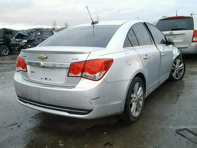 1G1PG5SB4F7160932 - 2015 CHEVROLET CRUZE LTZ SILVER photo 4