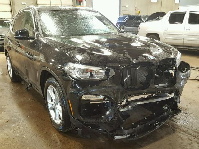 5UXTR9C50KLD91247 - 2019 BMW X3 XDRIVE3 BLACK photo 1