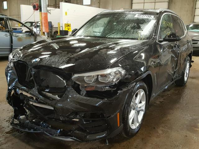 5UXTR9C50KLD91247 - 2019 BMW X3 XDRIVE3 BLACK photo 2