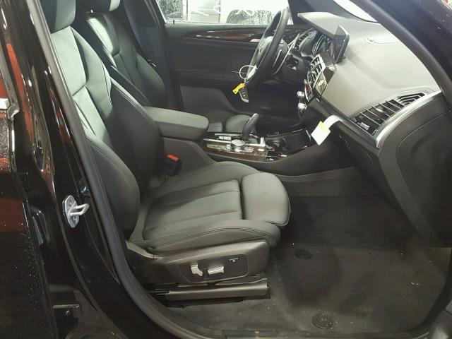 5UXTR9C50KLD91247 - 2019 BMW X3 XDRIVE3 BLACK photo 5