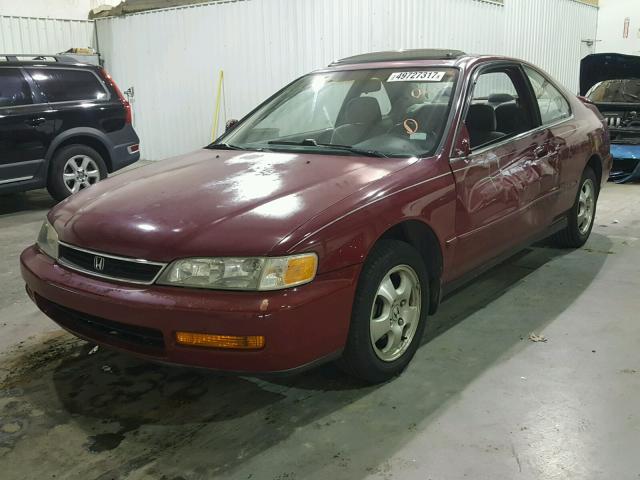 1HGCD7206VA010476 - 1997 HONDA ACCORD SE RED photo 2