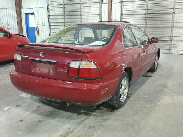 1HGCD7206VA010476 - 1997 HONDA ACCORD SE RED photo 4