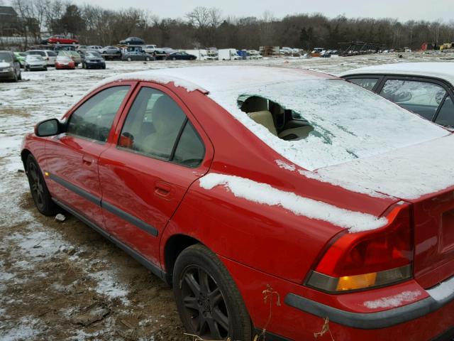 YV1RS53DX12083935 - 2001 VOLVO S60 T5 RED photo 3