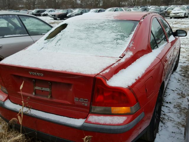 YV1RS53DX12083935 - 2001 VOLVO S60 T5 RED photo 4