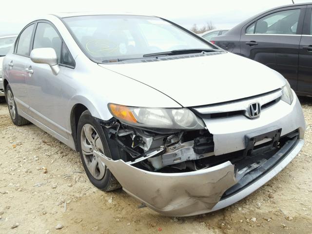 1HGFA16886L003604 - 2006 HONDA CIVIC EX SILVER photo 1