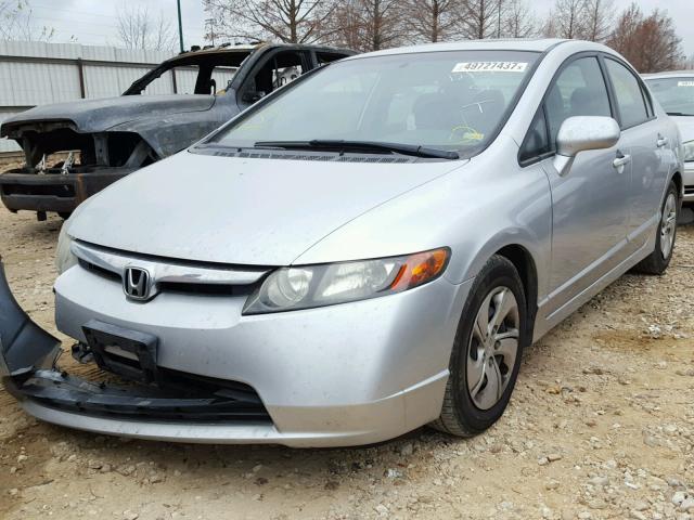 1HGFA16886L003604 - 2006 HONDA CIVIC EX SILVER photo 2