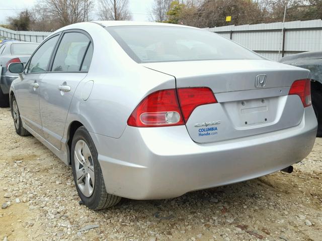 1HGFA16886L003604 - 2006 HONDA CIVIC EX SILVER photo 3
