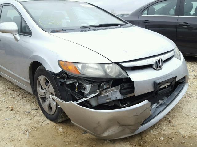 1HGFA16886L003604 - 2006 HONDA CIVIC EX SILVER photo 9