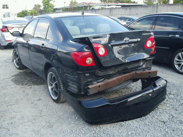 1NXBR32E68Z013084 - 2008 TOYOTA COROLLA CE BLACK photo 3