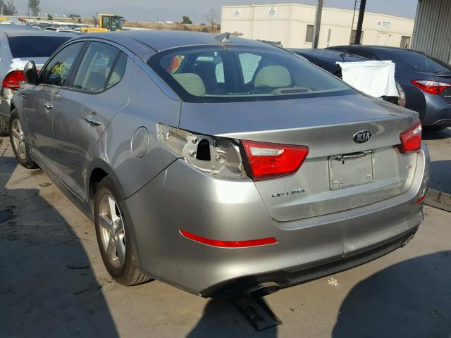 5XXGM4A72FG382559 - 2015 KIA OPTIMA LX GRAY photo 3