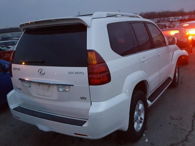 JTJBT20X460096892 - 2006 LEXUS GX 470 WHITE photo 4