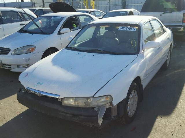 1YVGE22CXV5643754 - 1997 MAZDA 626 DX WHITE photo 2