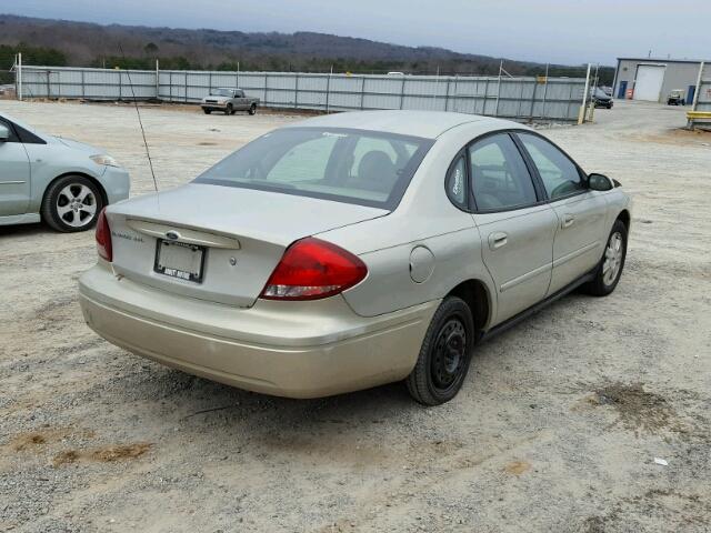 1FAFP56285A222837 - 2005 FORD TAURUS SEL GOLD photo 4