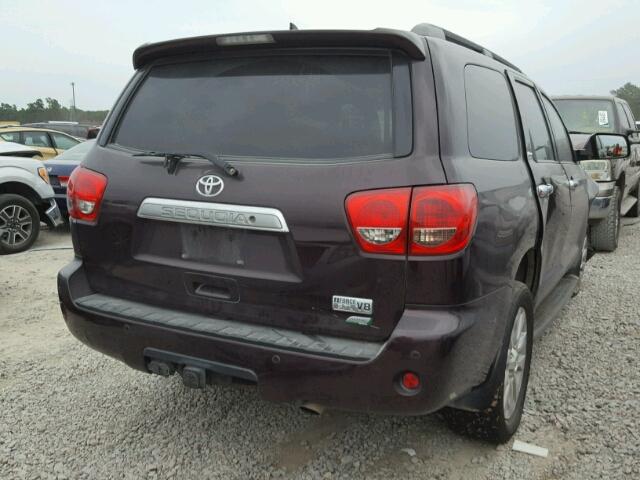 5TDDW5G16CS059048 - 2012 TOYOTA SEQUOIA PL PURPLE photo 4