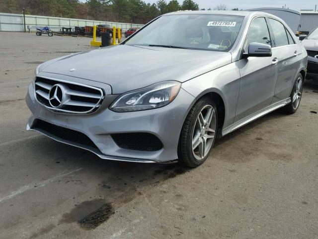 WDDHF8JBXEA782251 - 2014 MERCEDES-BENZ E 350 4MAT GRAY photo 2