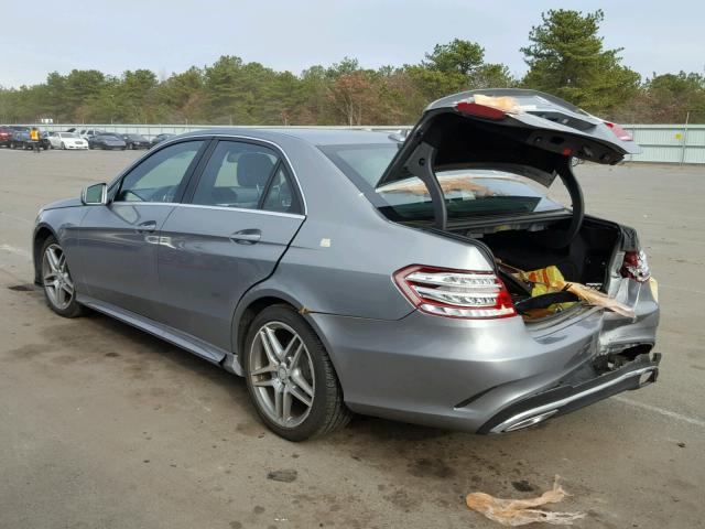 WDDHF8JBXEA782251 - 2014 MERCEDES-BENZ E 350 4MAT GRAY photo 3