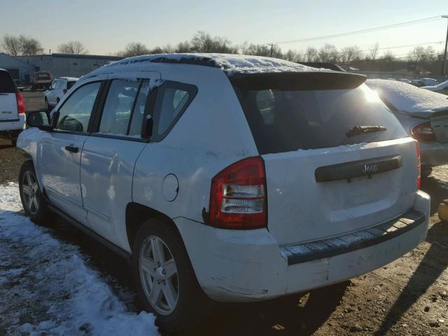 1J4FT47B29D187158 - 2009 JEEP COMPASS SP WHITE photo 3