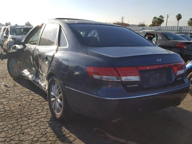 KMHFC46F56A094878 - 2006 HYUNDAI AZERA SE BLUE photo 3