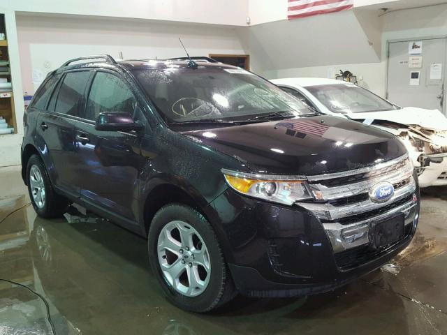 2FMDK4GC3EBB81762 - 2014 FORD EDGE SE BLACK photo 1