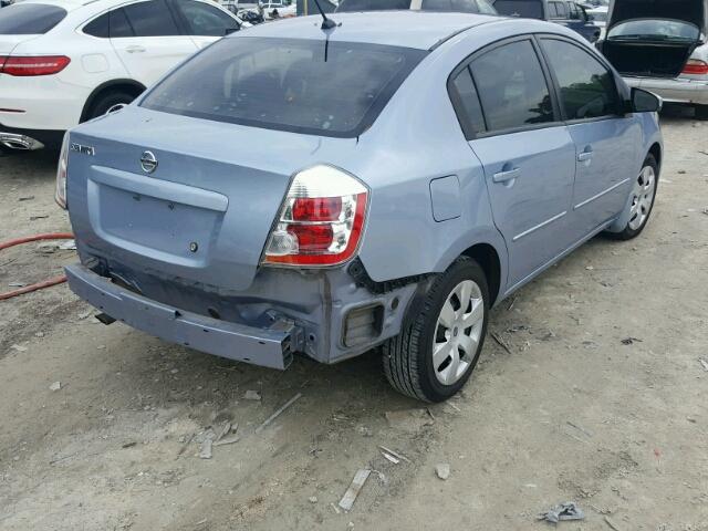 3N1AB61E09L692307 - 2009 NISSAN SENTRA 2.0 BLUE photo 4