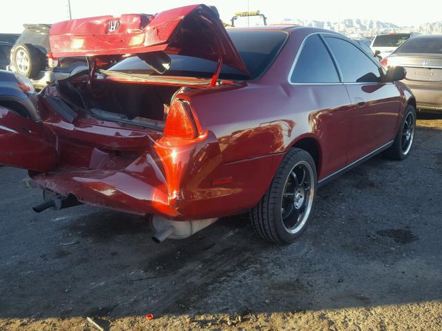 1HGCG2246WA004210 - 1998 HONDA ACCORD LX RED photo 4