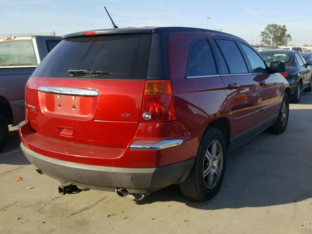 2A8GM68X77R196115 - 2007 CHRYSLER PACIFICA T RED photo 4