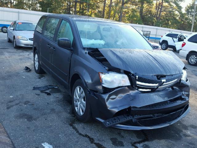 2C4RDGBG8GR389307 - 2016 DODGE GRAND CARA CHARCOAL photo 1