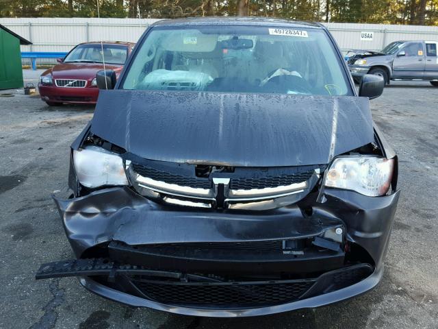 2C4RDGBG8GR389307 - 2016 DODGE GRAND CARA CHARCOAL photo 9