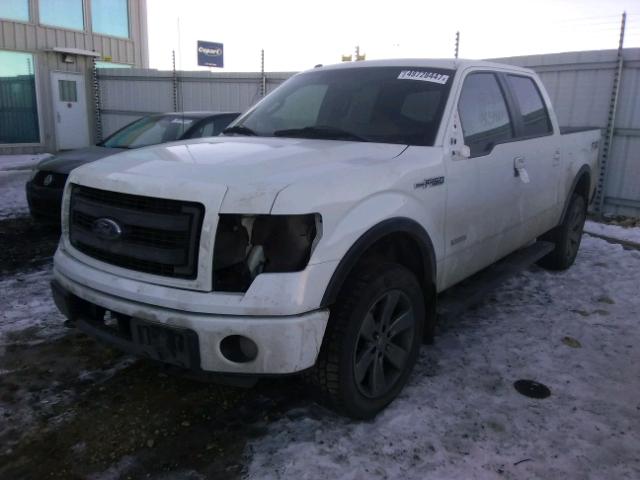 1FTFW1ET0DFD57506 - 2013 FORD F150 SUPER WHITE photo 2