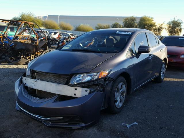 2HGFB2F58FH564536 - 2015 HONDA CIVIC LX CHARCOAL photo 2