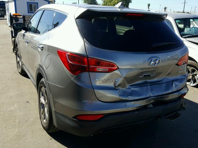 5XYZT3LB7FG292097 - 2015 HYUNDAI SANTA FE S GRAY photo 3