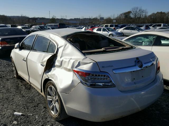1G4GC5EG3AF169402 - 2010 BUICK LACROSSE C WHITE photo 3