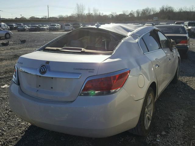 1G4GC5EG3AF169402 - 2010 BUICK LACROSSE C WHITE photo 4