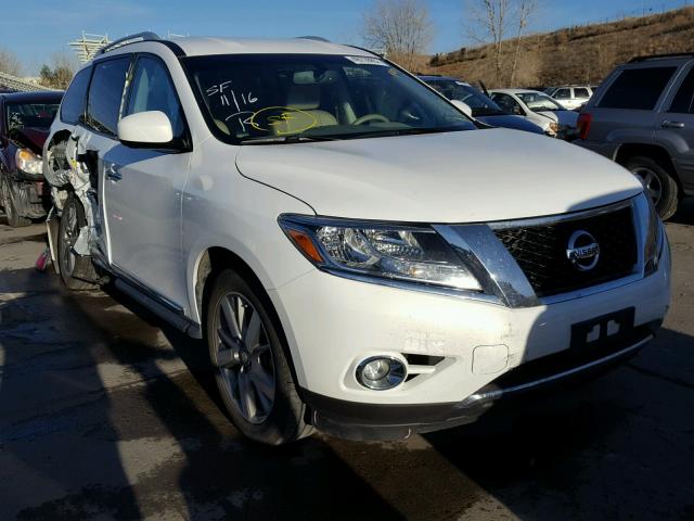 5N1AR2MM2DC665775 - 2013 NISSAN PATHFINDER WHITE photo 1