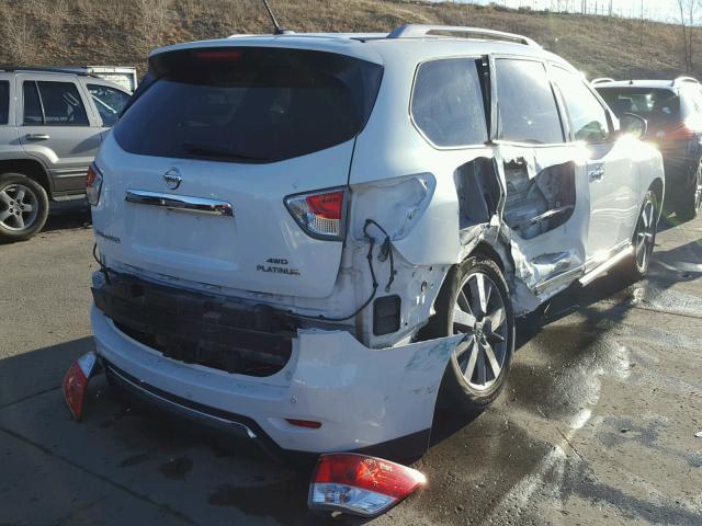 5N1AR2MM2DC665775 - 2013 NISSAN PATHFINDER WHITE photo 4