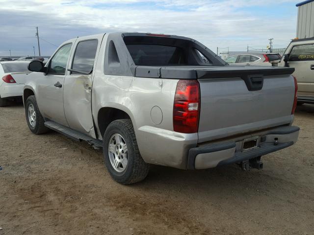 3GNEC12J28G142096 - 2008 CHEVROLET AVALANCHE BEIGE photo 3