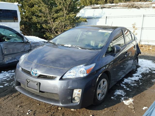 JTDKN3DU1A5119513 - 2010 TOYOTA PRIUS GRAY photo 2