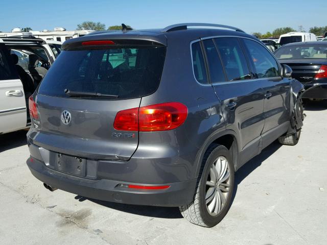 WVGAV3AX8EW538951 - 2014 VOLKSWAGEN TIGUAN S GRAY photo 4