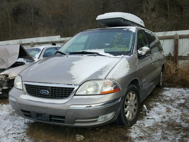 2FMDA58401BB20542 - 2001 FORD WINDSTAR L GOLD photo 2