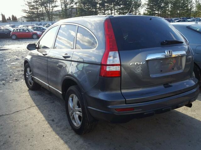 5J6RE4H72AL061734 - 2010 HONDA CR-V EXL GRAY photo 3