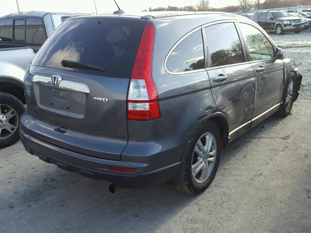 5J6RE4H72AL061734 - 2010 HONDA CR-V EXL GRAY photo 4