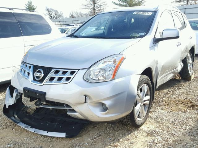 JN8AS5MV6DW620926 - 2013 NISSAN ROGUE S SILVER photo 2