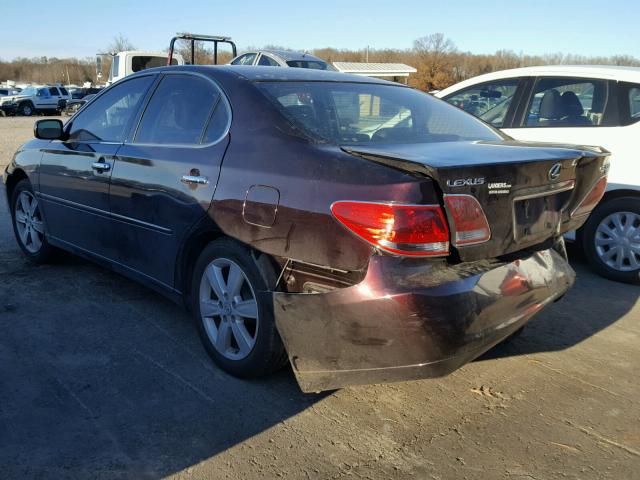 JTHBA30GX65170798 - 2006 LEXUS ES 330 BURGUNDY photo 3